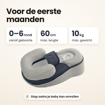 STARSTEPS® babynest grijs: voor de eerste maanden, 0 tot 6 maanden, tot 60 cm en 10 kg